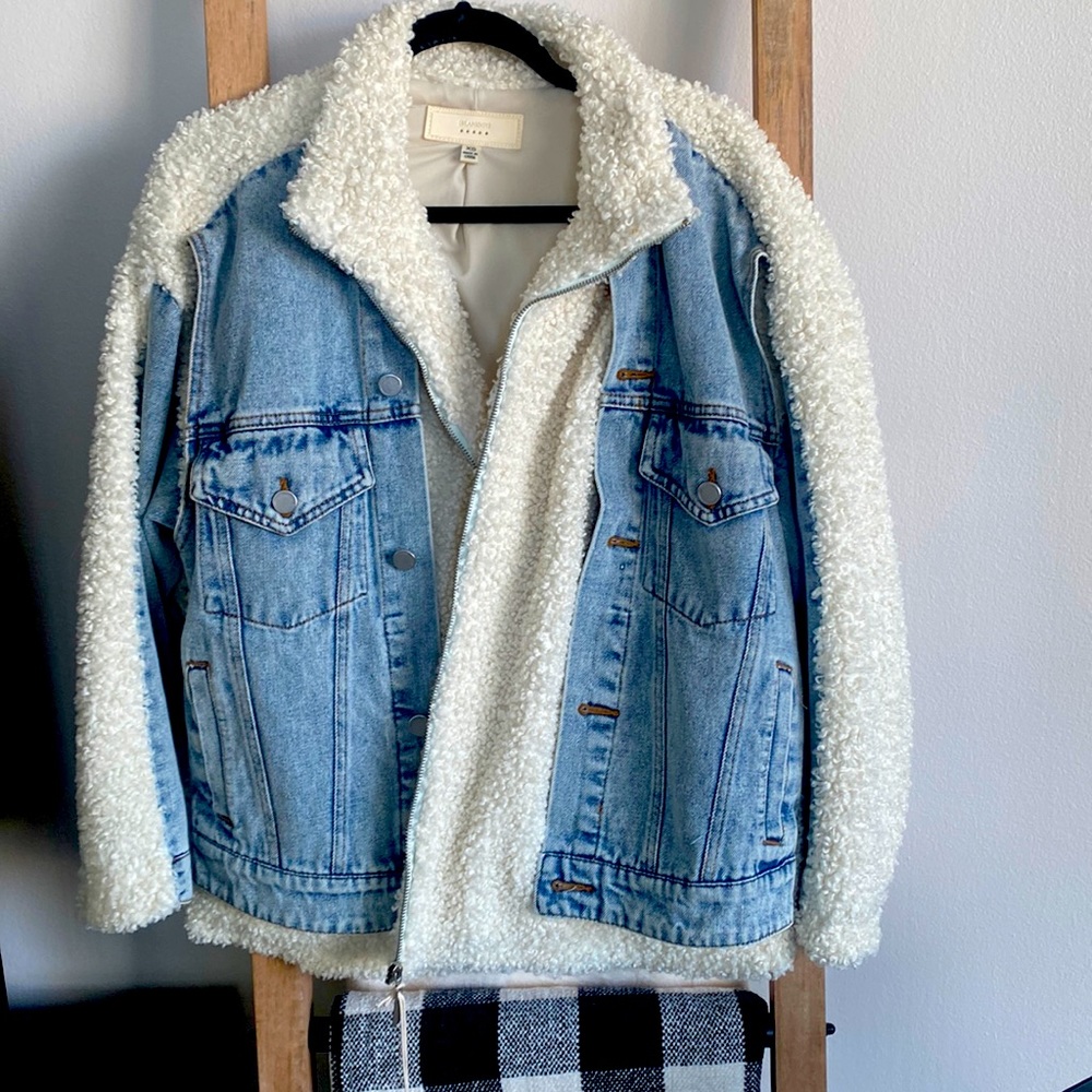 Oversized BLANKNYC jean/Sherpa jacket